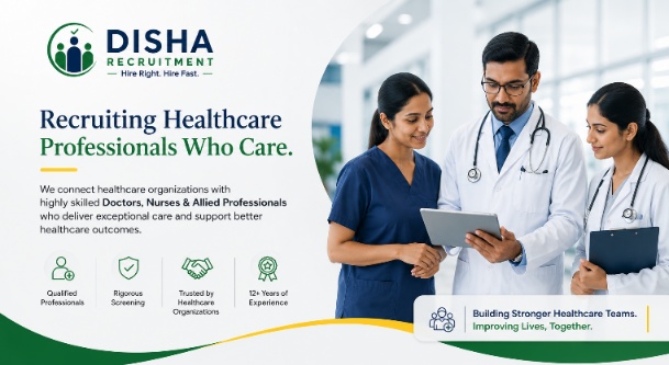 DISHA Recruitment helping hospitals hire doctors and healthcare professionals in Bangalore