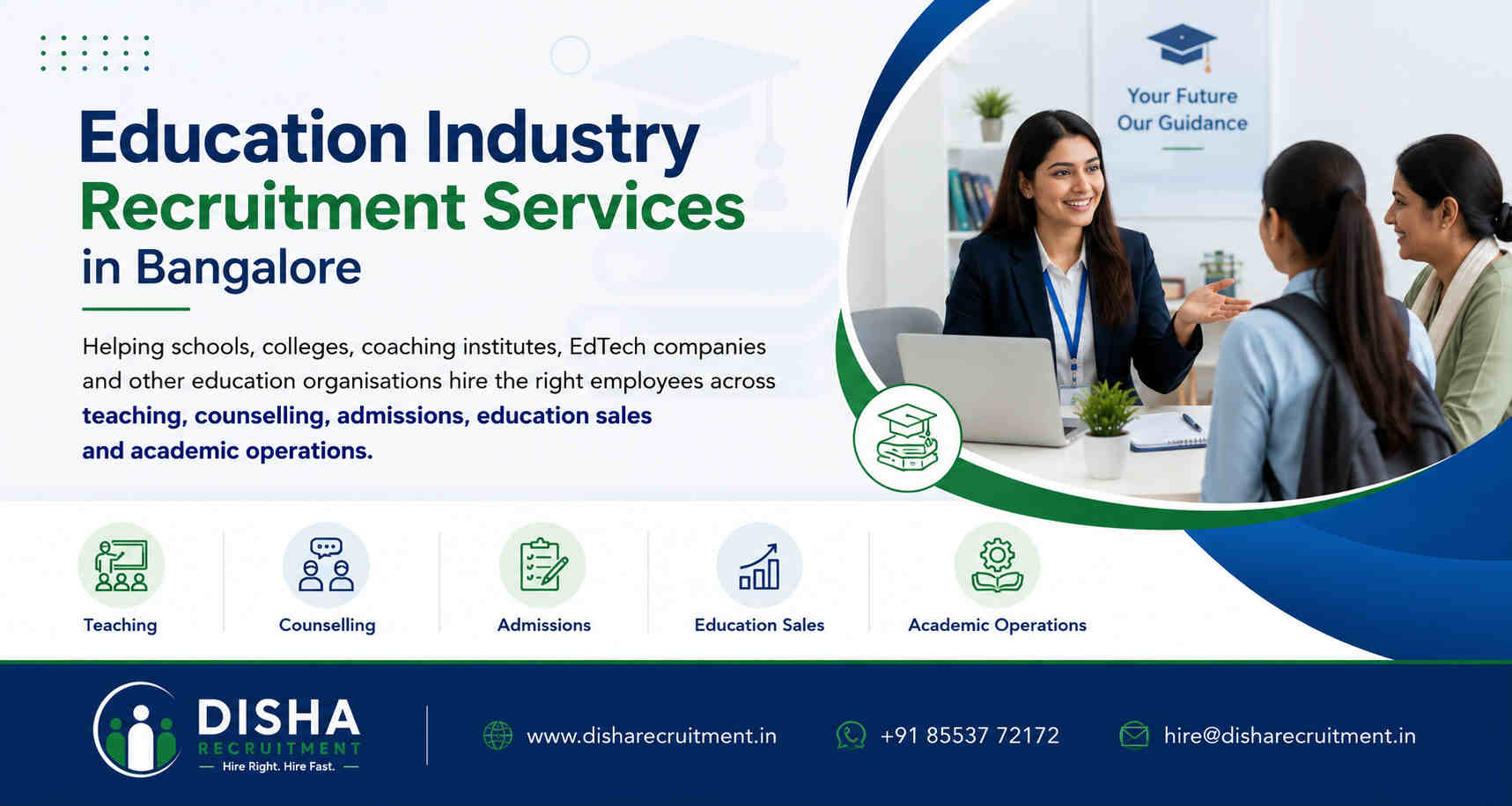 Education Industry Recruitment Services in Bangalore by DISHA Recruitment